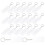5Sets White Acrylic Keychain Blanks DIY Hanging Tags 2