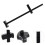 2Sets Compacte Zwarte GPU Bracket Steun Met Rubber Voor Videokaarten 11