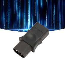 IEC320 C8-zu-C9 Netzadapter, 6A 250V, 47x25x14mm
