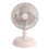 Ventilateur de bureau USB de Style rétro, Portable et-Rose 1
