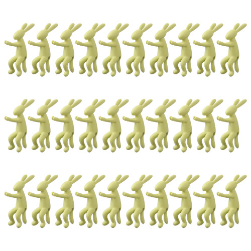 Support de plante de lapin pour le jardinage-jaune fluo