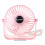 Ventilateur de bureau USB suspendu, 3 vitesses réglables,-Rose 1