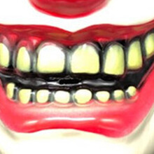 Scary Halloween Plastic Cosplay Face Prop for Carnival Party