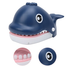 Biting Finger Toy for Kids & Adults - Stress Relief, Funny Party Game (Blue, 9x17cm)