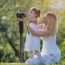 Piede Monopiede Telescopico in Alluminio Lega a 4 Sezioni per Fotocamere, 1500mm