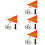 4Ensembles Drapeaux PVC Visibilité Pour 6