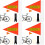 4Ensembles Drapeaux PVC Visibilité Pour 5