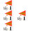 4Ensembles Drapeaux PVC Visibilité Pour 7