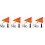 4Ensembles Drapeaux PVC Visibilité Pour 4