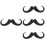 4Pièces Barbes Fausses Ergonmiques, Parfaites Pour Mascarade 8