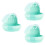 3Pièces Cage Hamster Clair Avec Bouteille D'eau Pour Extérieur 6