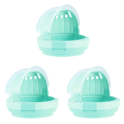 3Pièces Cage Hamster Clair Avec Bouteille D'eau Pour Extérieur 1