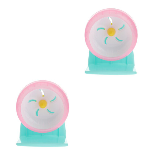 2Pièces Roue Pour Hamster Avec Support Stable 2