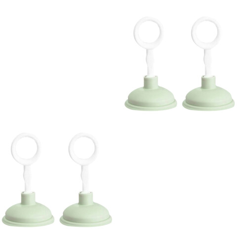 4Pièces Accessoires Nettoyage Wc Vert Usage 2