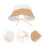3Pièces Chapeaux Bébé Bonnet Main Style Princesse Coloré 10