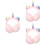 3Pièces Oreillettes Roses Hiver Bandeau Mode 8