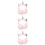 3Pièces Oreillettes Roses Hiver Bandeau Mode 10