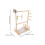 1Ensemble Support Perroquet Bois Clair Table Échelle 2