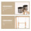 1Ensemble Support Perroquet Bois Clair Table Échelle 8