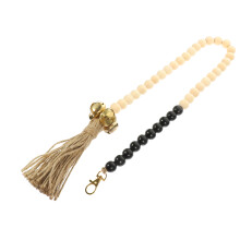 2Pièces Porte Décorative Noir Avec Perles