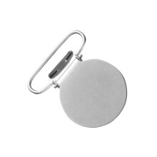 40Pièces Clips Suspension Métal Argenté Rond Pour Binder Bavoir