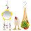4Pièces Filet Suspendu Polyester Assorti Pour Poulets Bois 1
