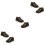 3Paires Chaussures Bébé Prewalker Noir Semelle Coton 5