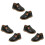 3Paires Chaussures Bébé Prewalker Noir Semelle Coton 2