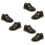 3Paires Chaussures Bébé Prewalker Noir Semelle Coton 6