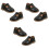 3Paires Chaussures Bébé Prewalker Noir Semelle Coton 3