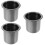 3Pièces Porte- Acier Noir Pour Café Bouteilles Clé 9