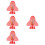 4Pièces Thermomètres Bébé Bain Rose Cartoon Multifonction 9