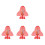 4Pièces Thermomètres Bébé Bain Rose Cartoon Multifonction 4