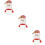3Pièces Récipient Bonbons Noël Cartoon 10