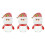 3Pièces Récipient Bonbons Noël Cartoon 5