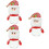 3Pièces Récipient Bonbons Noël Cartoon 8