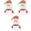 3Pièces Récipient Bonbons Noël Cartoon 4