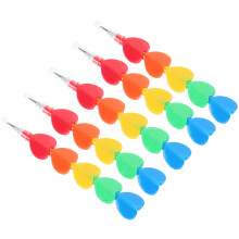 15Pcs Lovely Shaped Plastic Stackable Kids Pencils Set