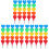 15Pcs Lovely Shaped Plastic Stackable Kids Pencils Set 4