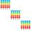 15Pcs Lovely Shaped Plastic Stackable Kids Pencils Set 10