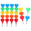 15Pcs Lovely Shaped Plastic Stackable Kids Pencils Set 2