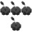 4Pièces Bouchon Réservoir Noir Fer Robuste Pour Usage Domestique 5