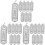 24Pièces Accessoires Apiculture Cage Acier Argenté 4
