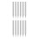 12Pcs Light Grey Iron Pointed Soldering Tips High Heat Resistance Set 4