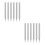 12Pcs Light Grey Iron Pointed Soldering Tips High Heat Resistance Set 5