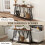 Homcom HOMCOM Console Table, Industrial Narrow Sofa Table with 2 Tiers, Metal Frame 7