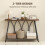 Homcom HOMCOM Console Table, Industrial Narrow Sofa Table with 2 Tiers, Metal Frame 4
