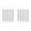 12Pcs Light Grey Iron Pointed Soldering Tips High Heat Resistance Set 7