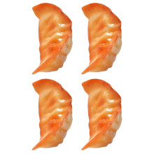12Pièces Reproductions De Raviolis Frits Oranges Pour Décoration