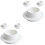 6Pièces Bols À Dip Blancs Céramique Usage Cuisine Simples Élégants 5